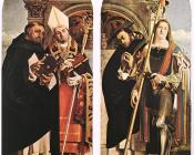 Sts Thomas Aquinas and Flavian, Sts Peter the Martyr and Vit - 洛伦佐·洛图